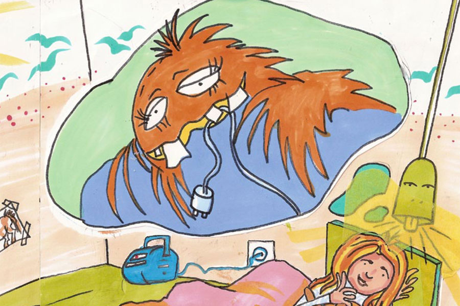 Illustration ANNI UND YANNIS JAGEN DIE STROMFRESSER